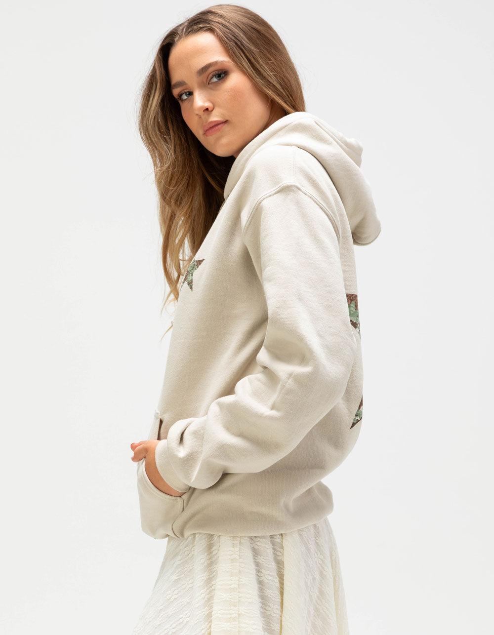 RIOT SOCIETY Camo Star Womens Hoodie - TAN Product Image