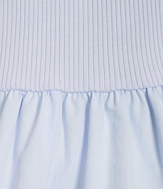 Every Mixed Media Round Neck Sleeveless Midi A-Line Dress Product Image