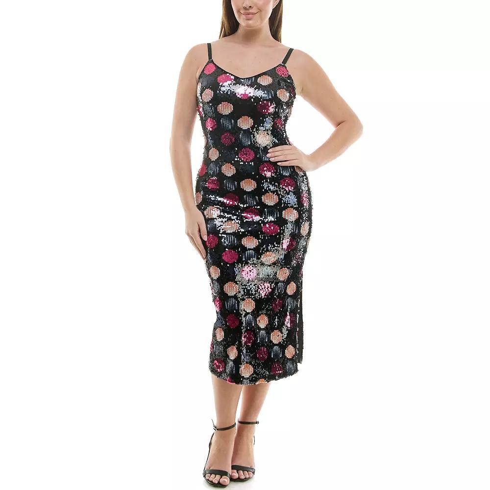 Women's Nicole Miller Sequin Midi Party Dress,  Product Image