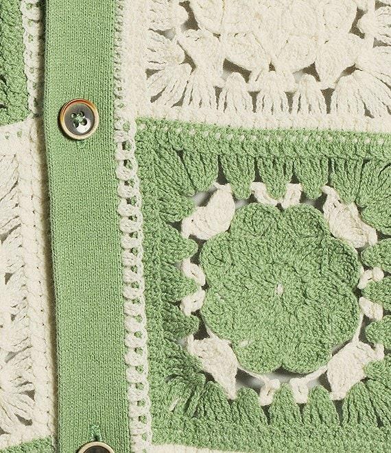 Murano From The Garden Collection Floral Check Snit Short Sleeve Woven Camp Collar Shirt Product Image