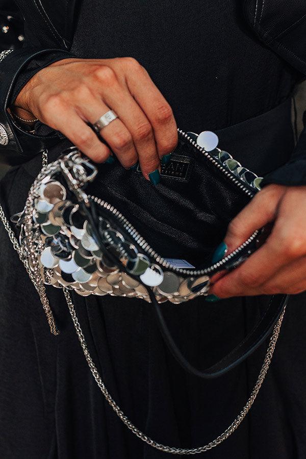 Bring The Sparkle Sequin Purse In Silver Product Image