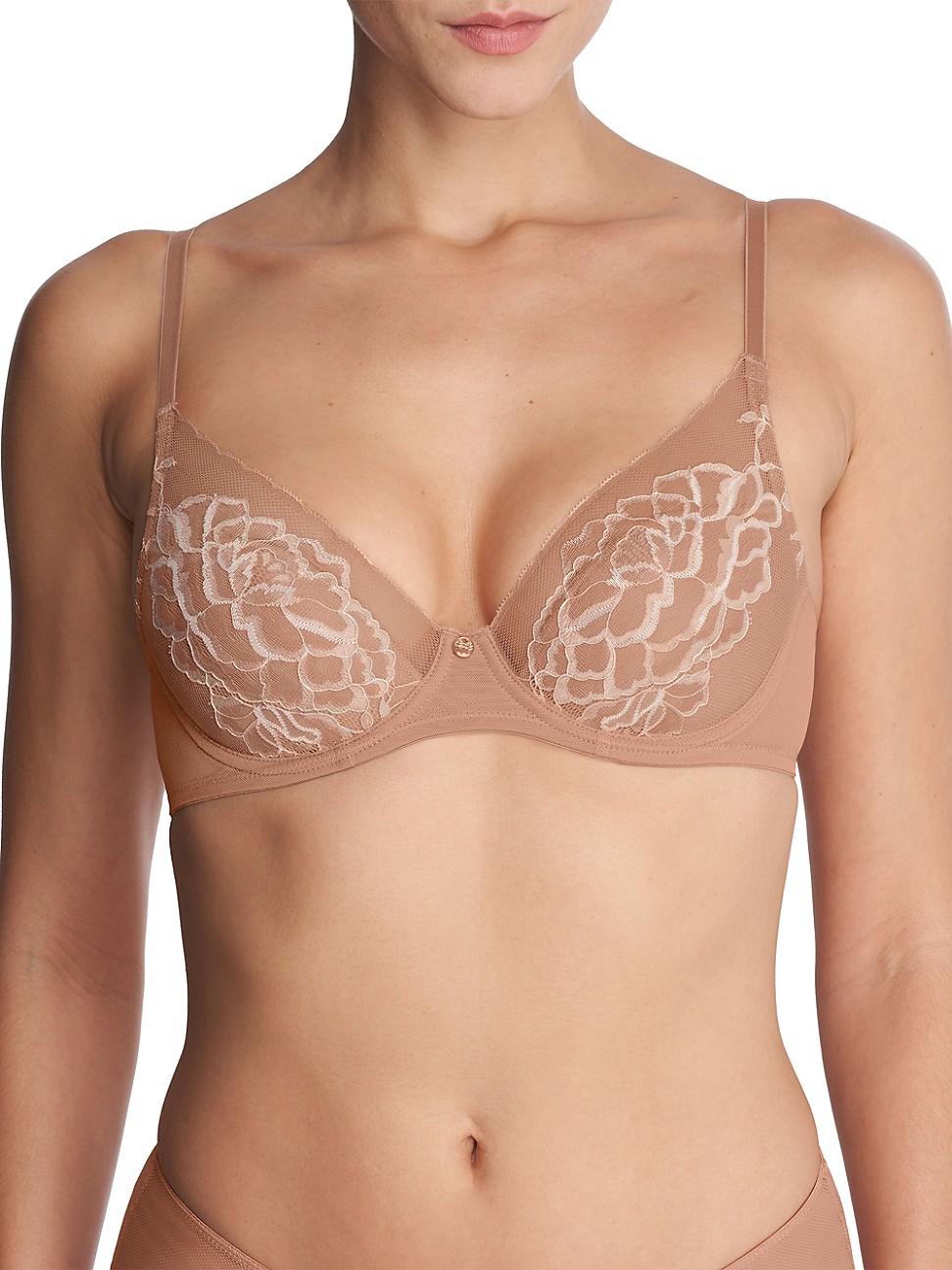 Womens Flora Lace Plunge Bra Product Image
