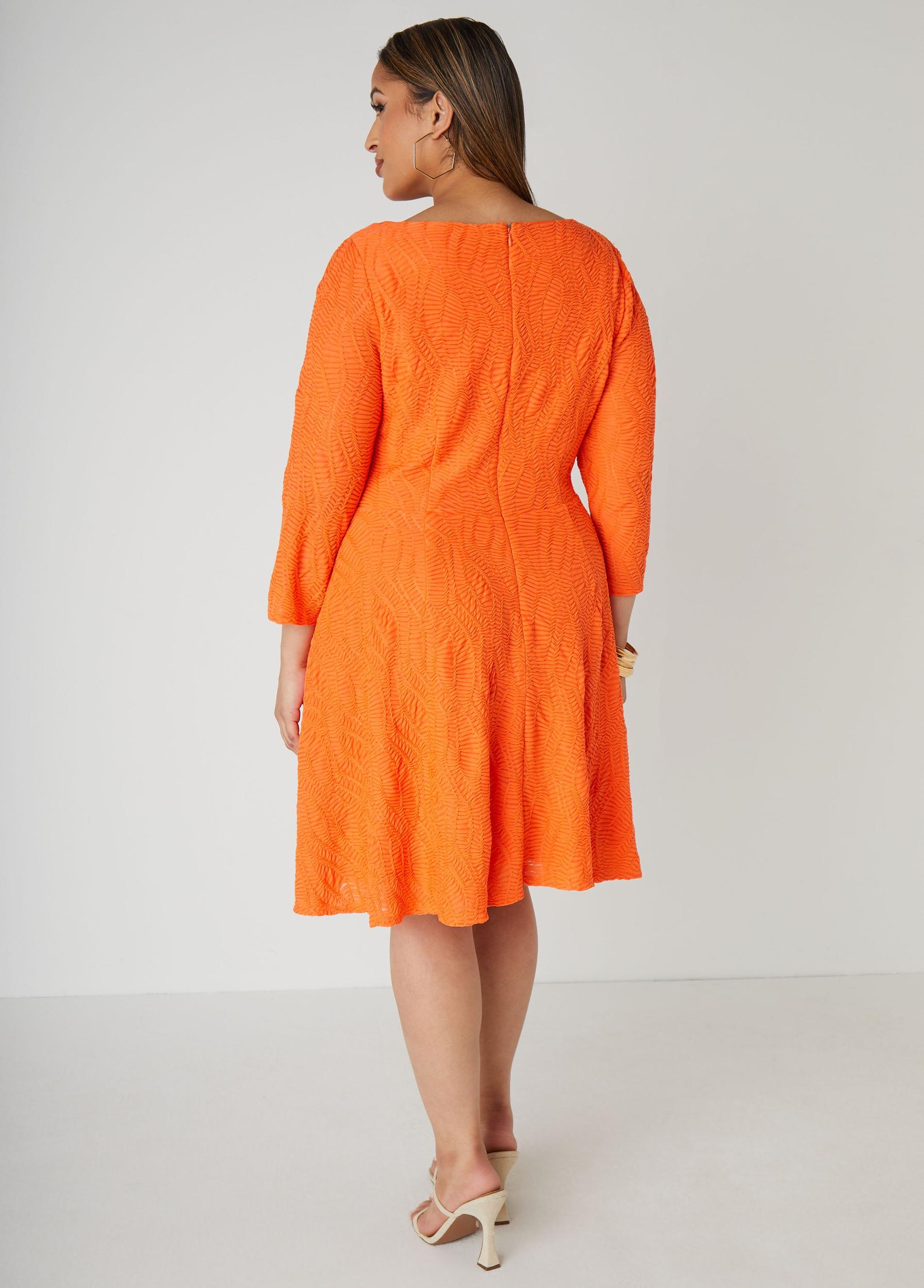 Textured Knit A Line Dress Product Image