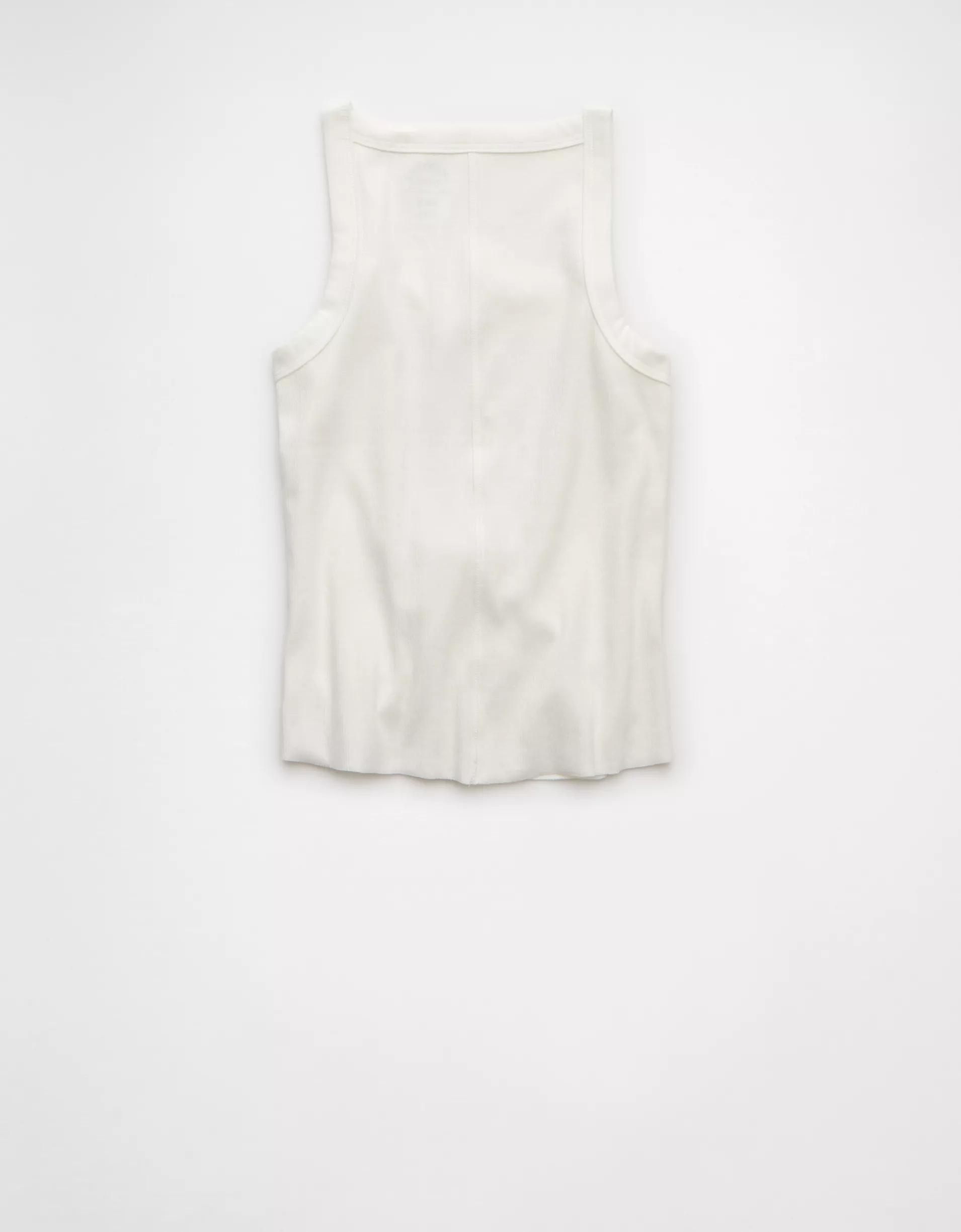 AE Wisconsin Badgers Graphic Notch Neck Tank Top Product Image