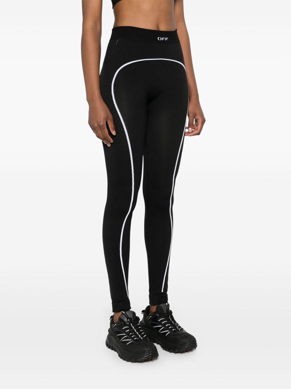 logo-embroidered seamless performance leggings Product Image