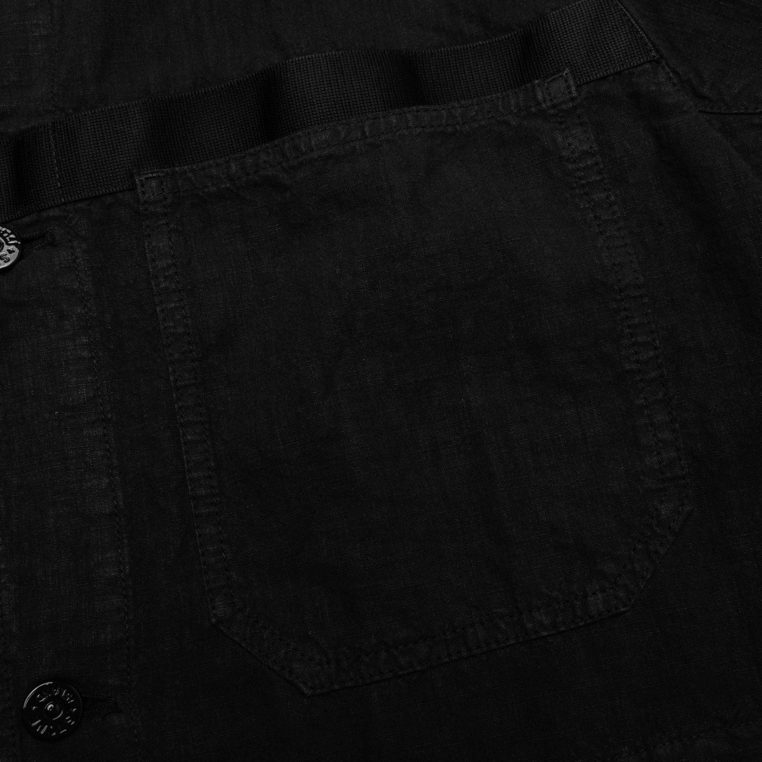 Lino Nylon Tela Field Jacket - Black Male Product Image