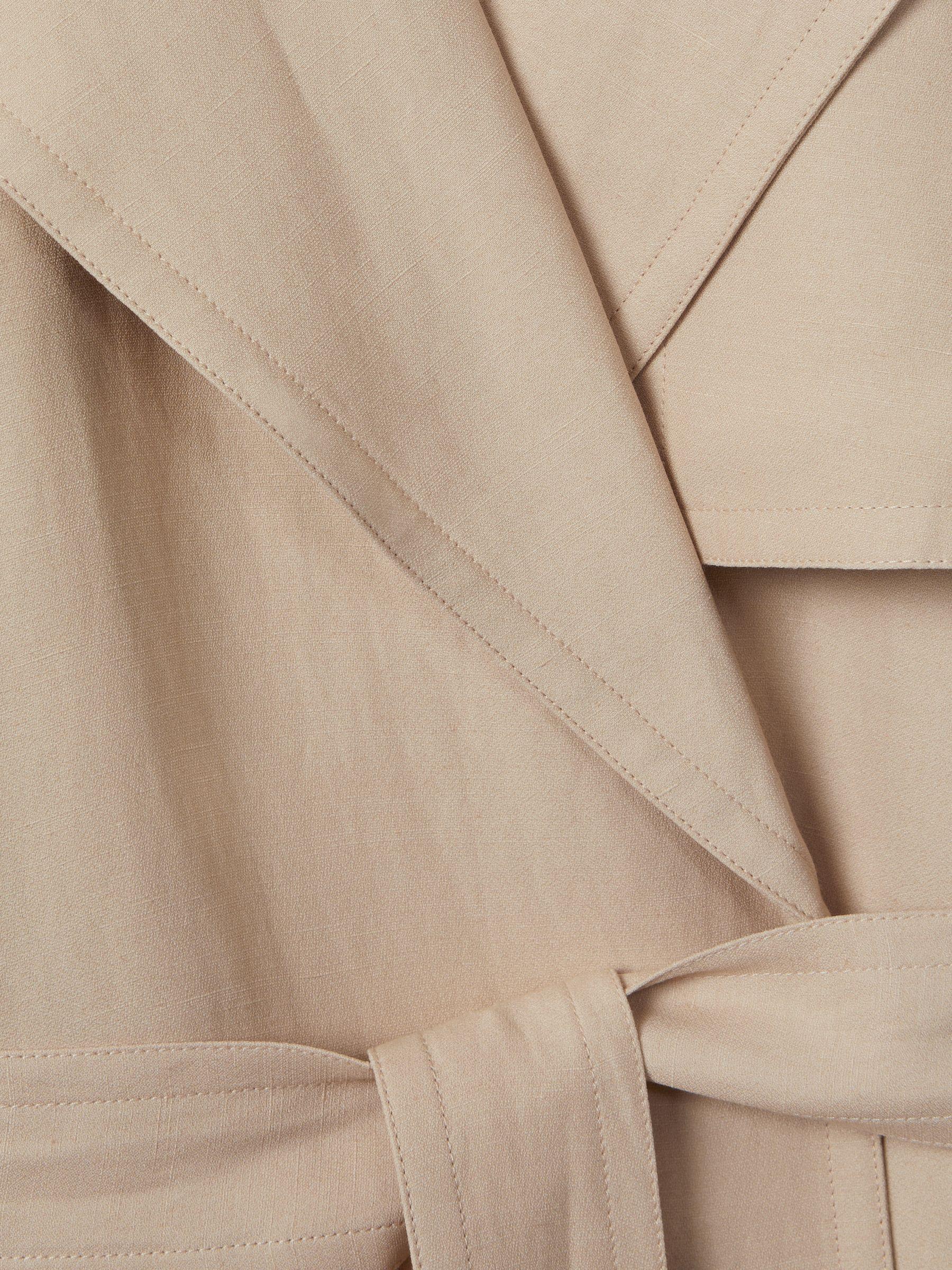 Atelier Belted Trench Coat in Blush Product Image