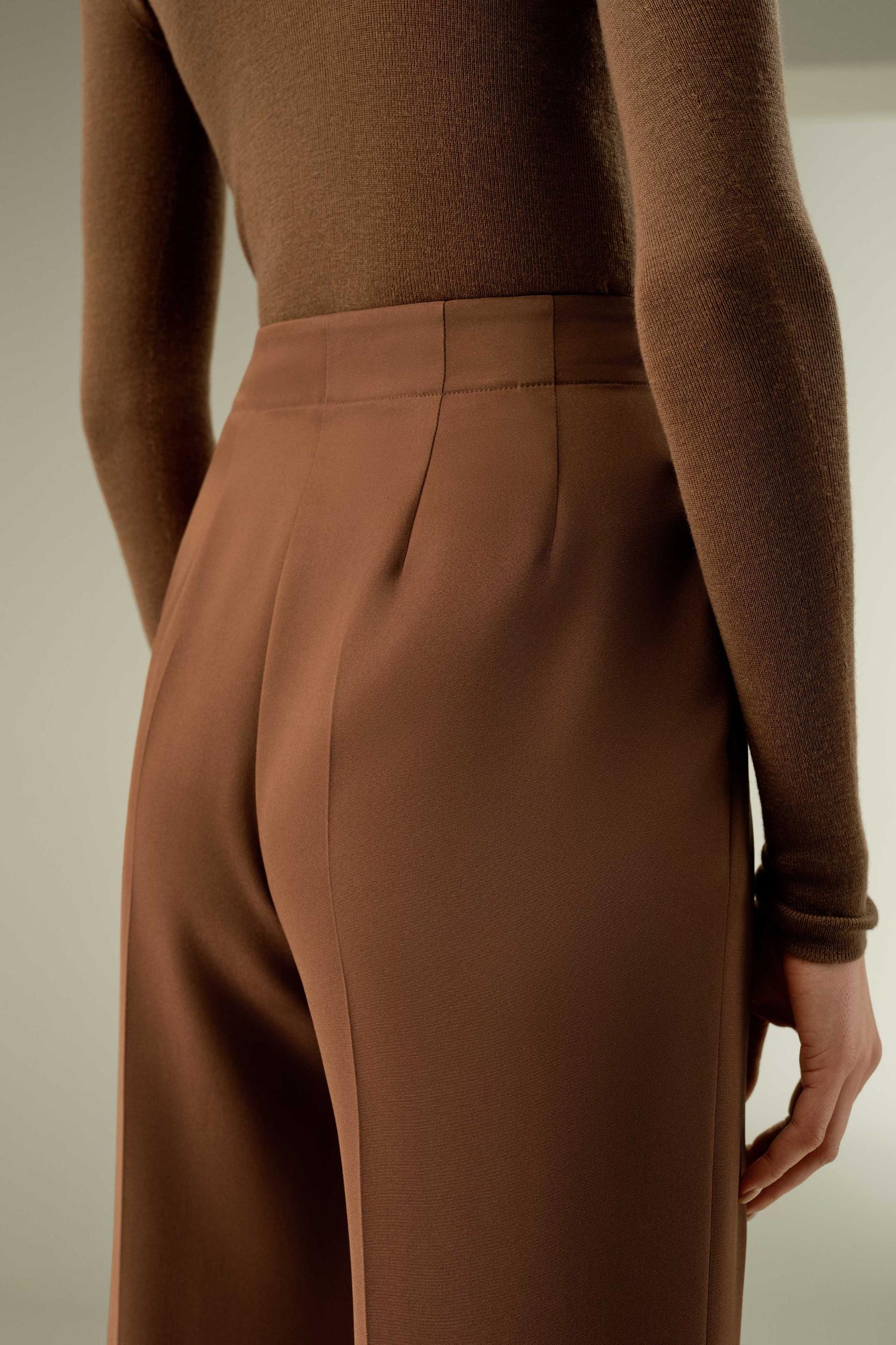 LILYSILK Silk Wide Leg Trousers - Women - Midnight Blue Heavy Silk - Breathable Minimalist Trouser 12 Product Image