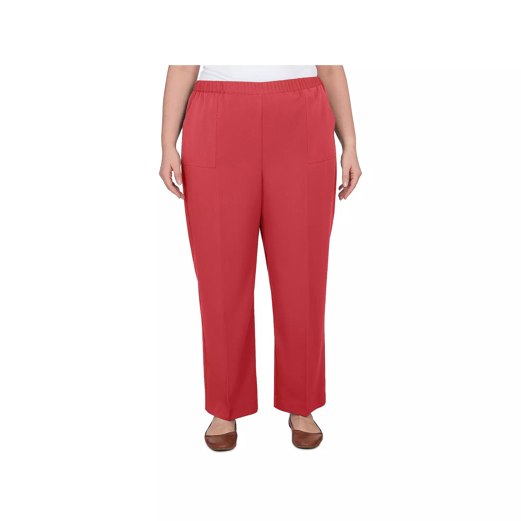 Plus Size Alfred Dunner Sedona Balanced Pants, Women's, Size: 16 W, Clay Product Image