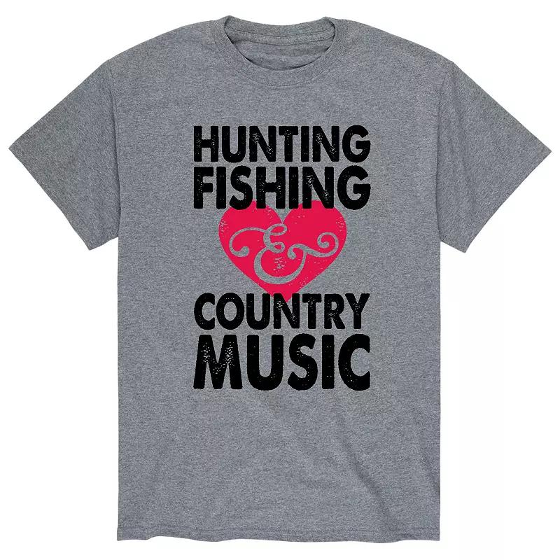 Men's Hunting Fishing Country Music Tee,  Product Image