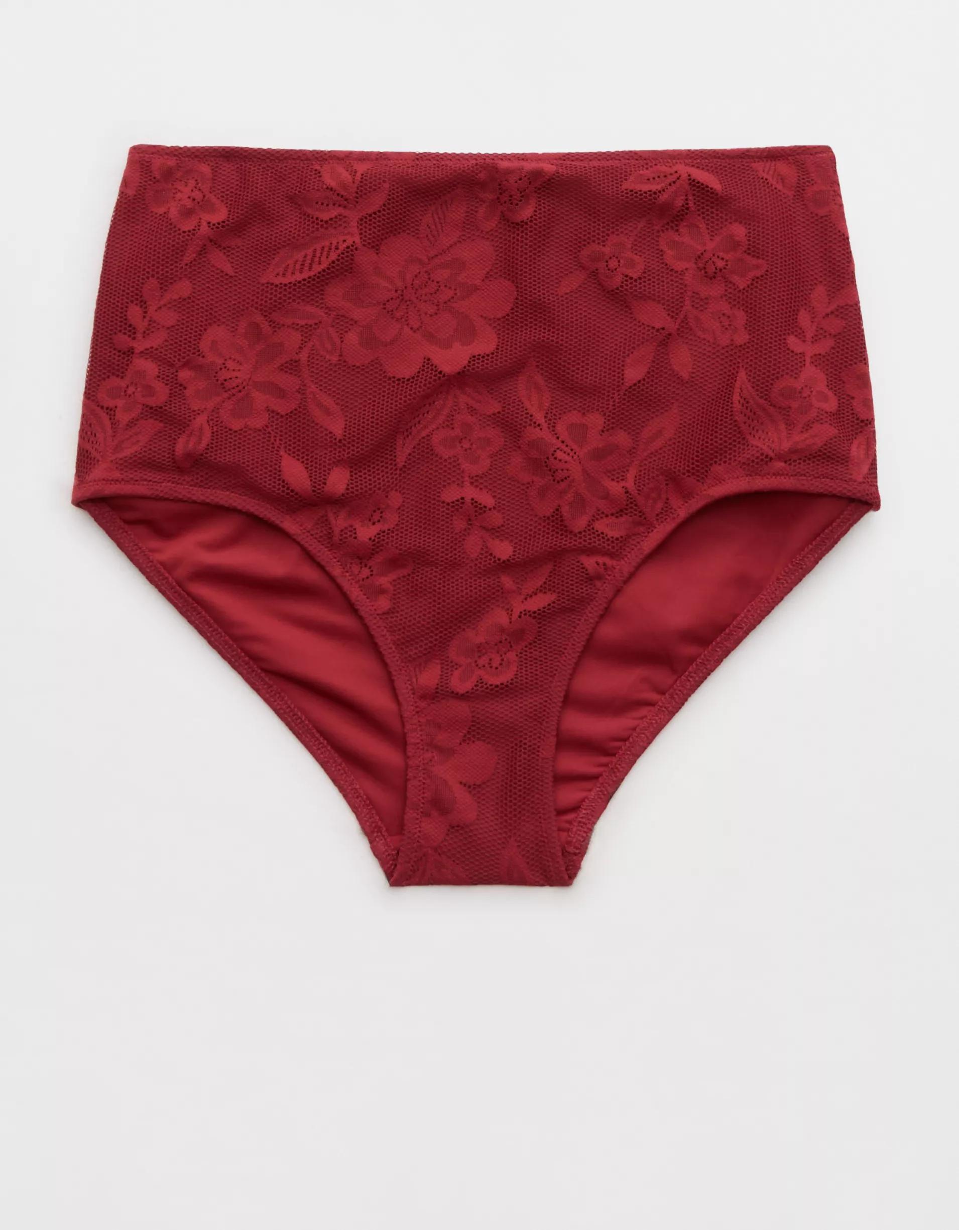 Aerie High Waisted Lace Bikini Bottom Product Image