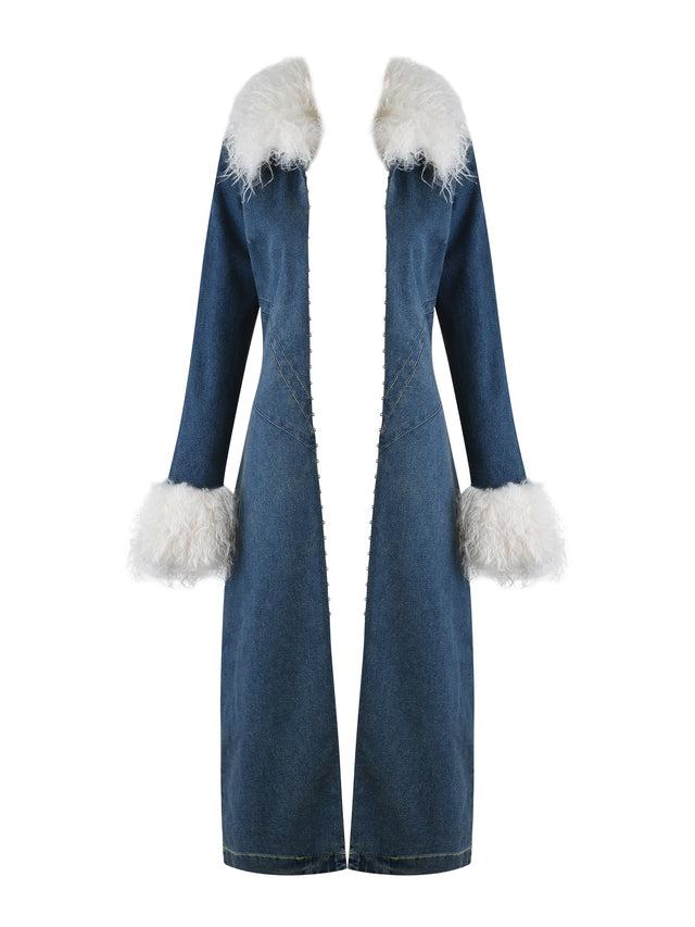 SYLVIE COAT - BLUE :  BLUE DENIM Product Image