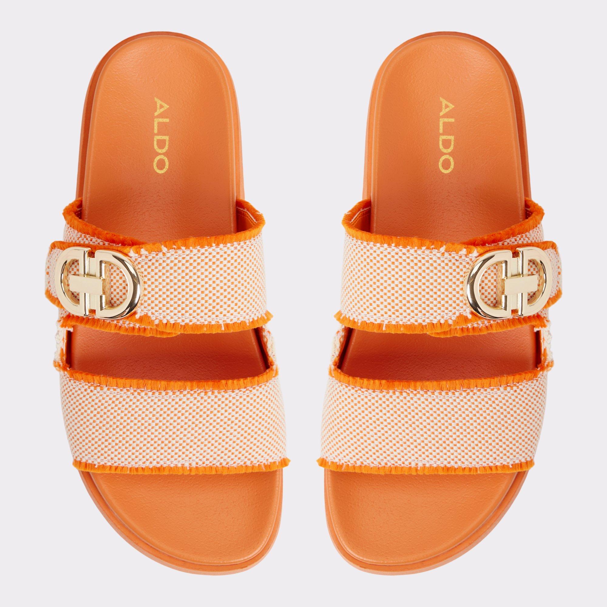 Daisymae Orange Women's Footbed sandals | ALDO US Product Image