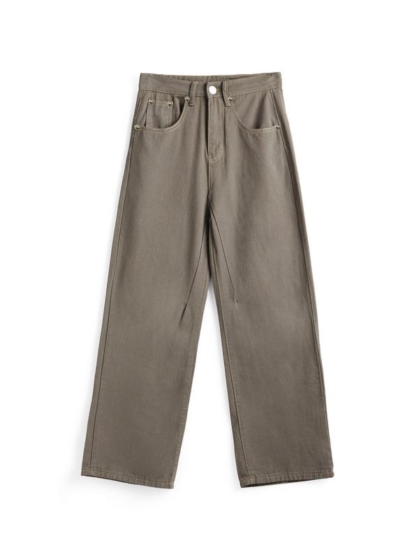 Vintage Washed Mid Rise Boyfriend Jeans Product Image