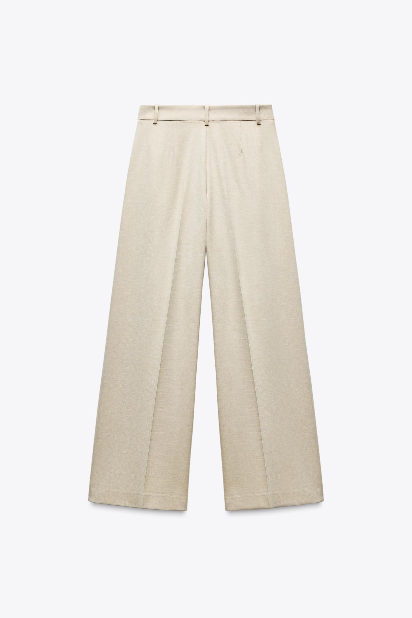 WIDE LEG PANTS WITH DARTS Product Image