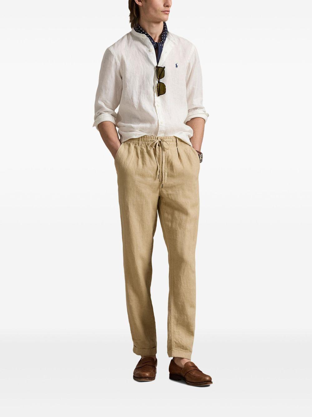 POLO RALPH LAUREN Camicia In Popeline Stretch Slim-fit Shirt In Bianco Product Image