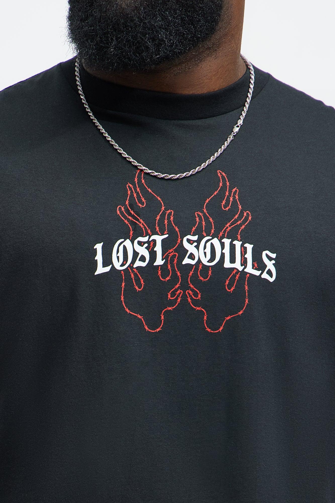 Lost Souls Find Grace Short Sleeve Tee - Black Product Image