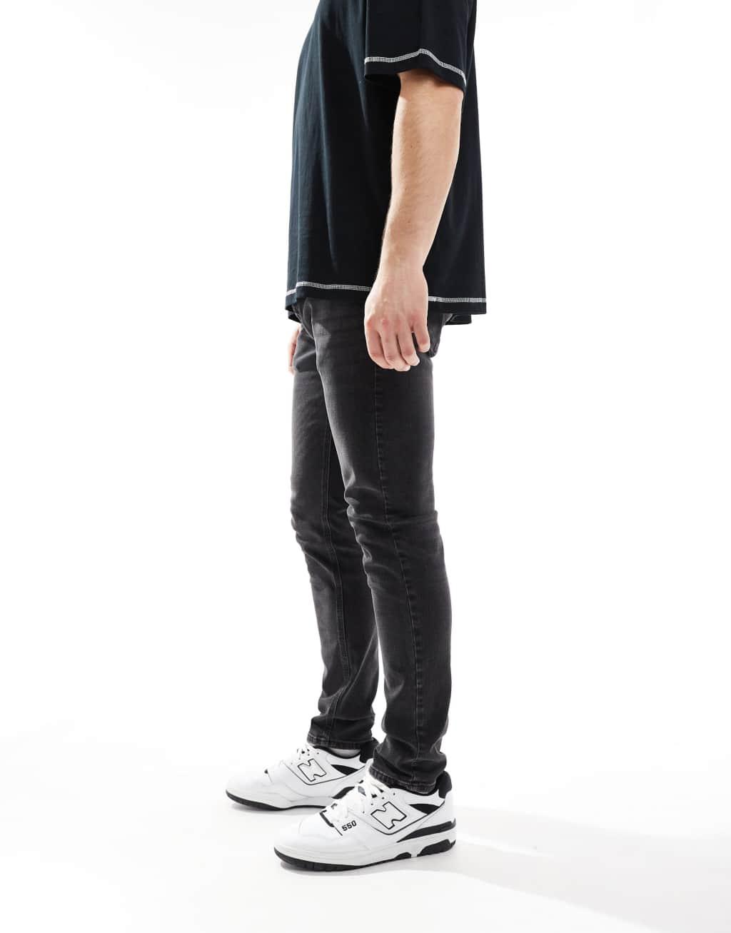 French Connection skinny fit jeans in black Product Image