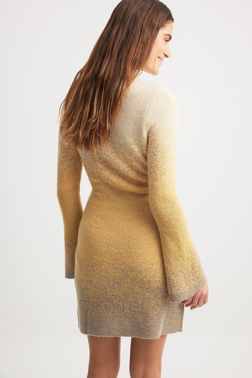 Knitted Ombre Mini Dress Product Image