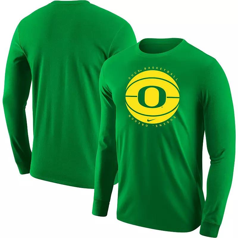 Men's Nike Black Oregon Ducks Basketball Long Sleeve T-Shirt,  Product Image