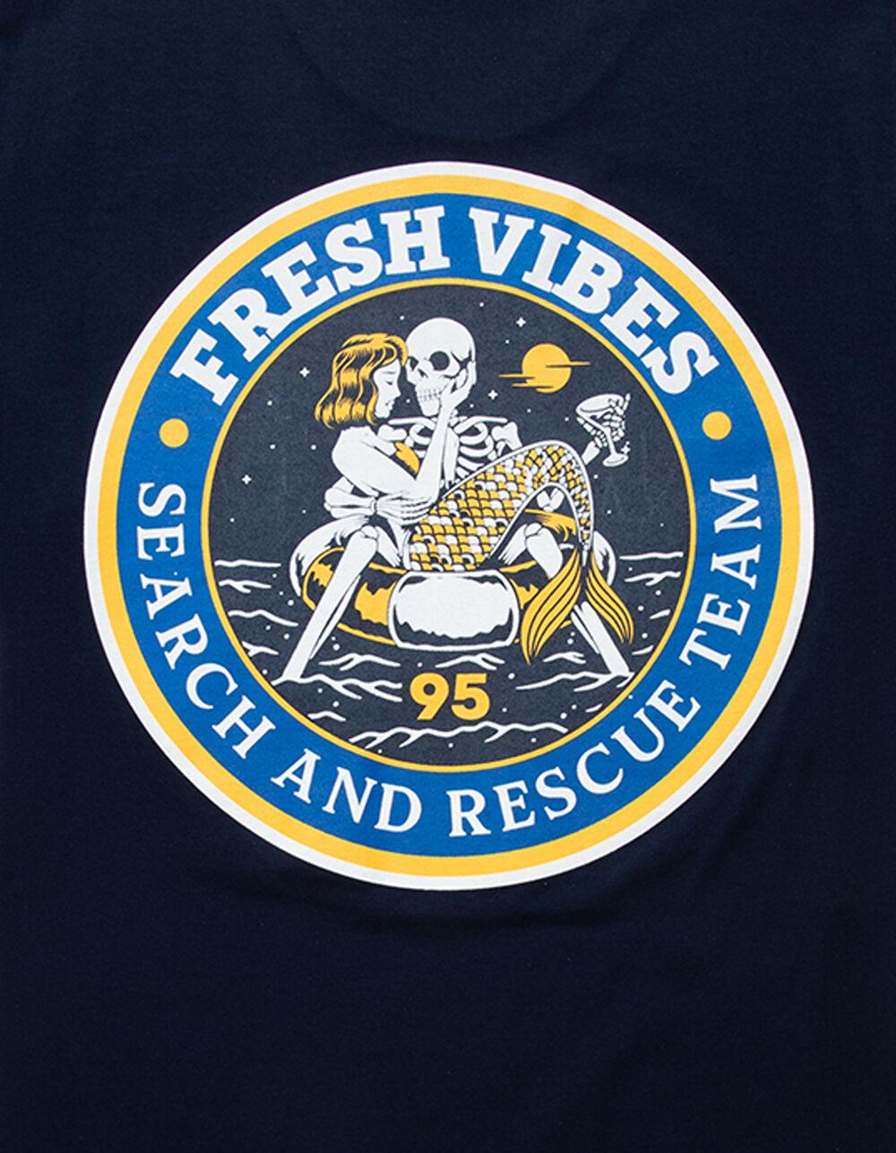 FRESH VIBES Search & Rescue Mens Tee - NAVY Product Image