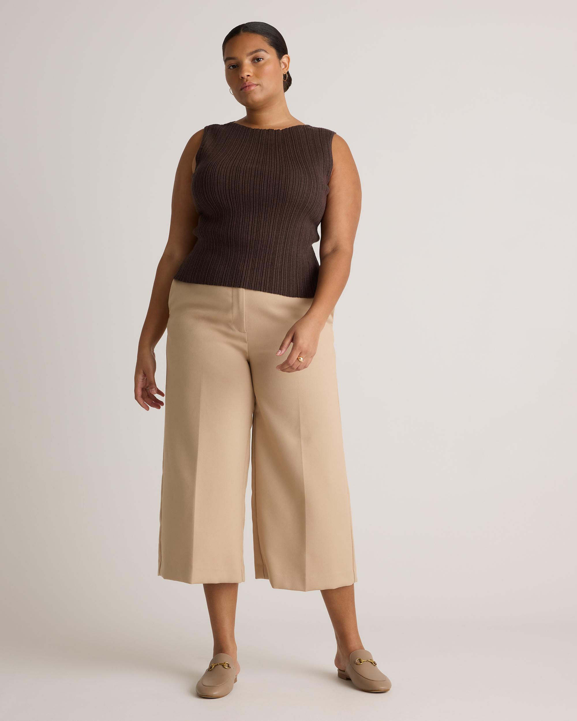 Quince | Women's Cotton Cashmere Ribbed Tank Top Size XS Product Image