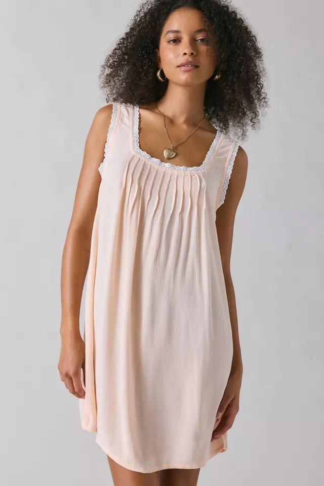 Motel Musta Lace Trim Babydoll Mini Dress Product Image