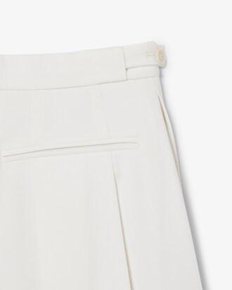 Runway Pleated Wool Bermuda Shorts Product Image