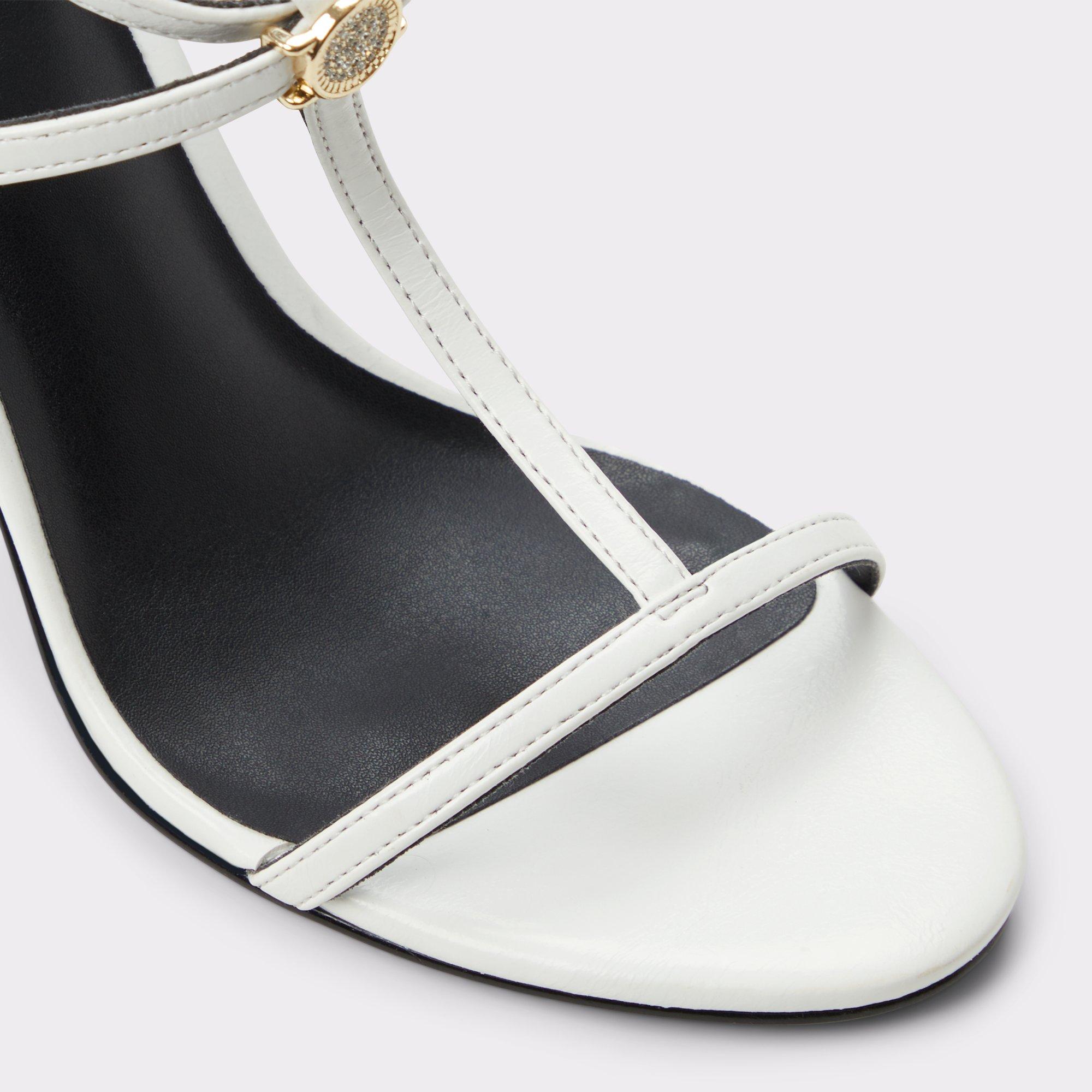Cecille White Women's Strappy Heels | ALDO US Product Image