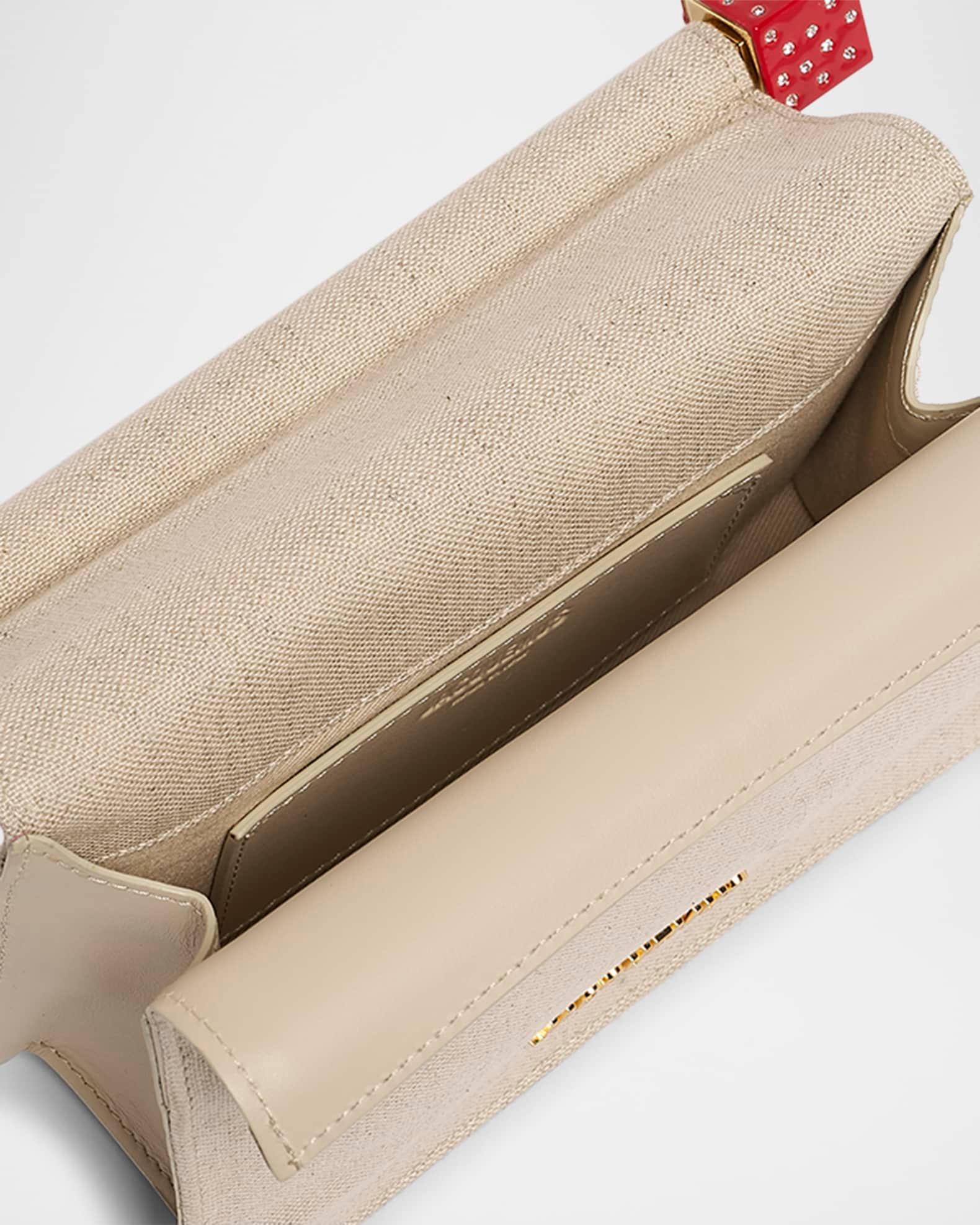 La Petit Rond Carré Linen Clutch Bag  Product Image