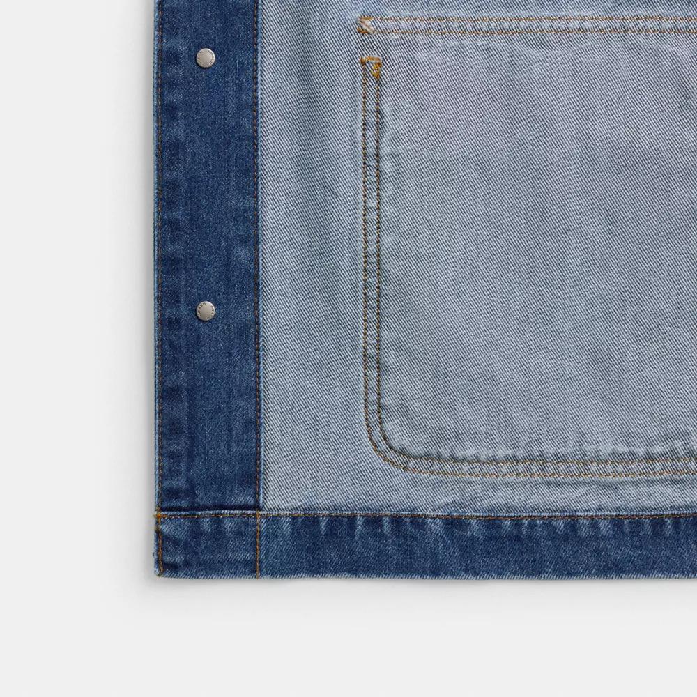 Denim Chore Coat In Organic Cotton Product Image