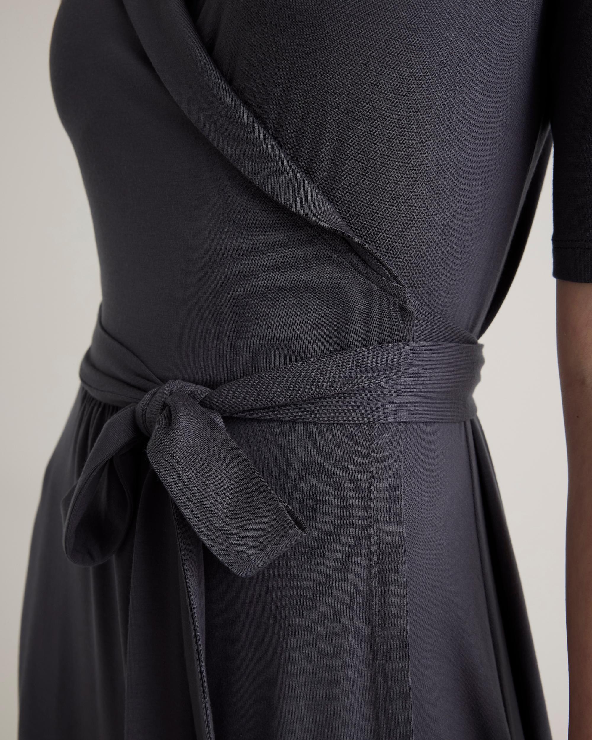 Quince | Women's Tencel Jersey Midi Wrap Dress Product Image