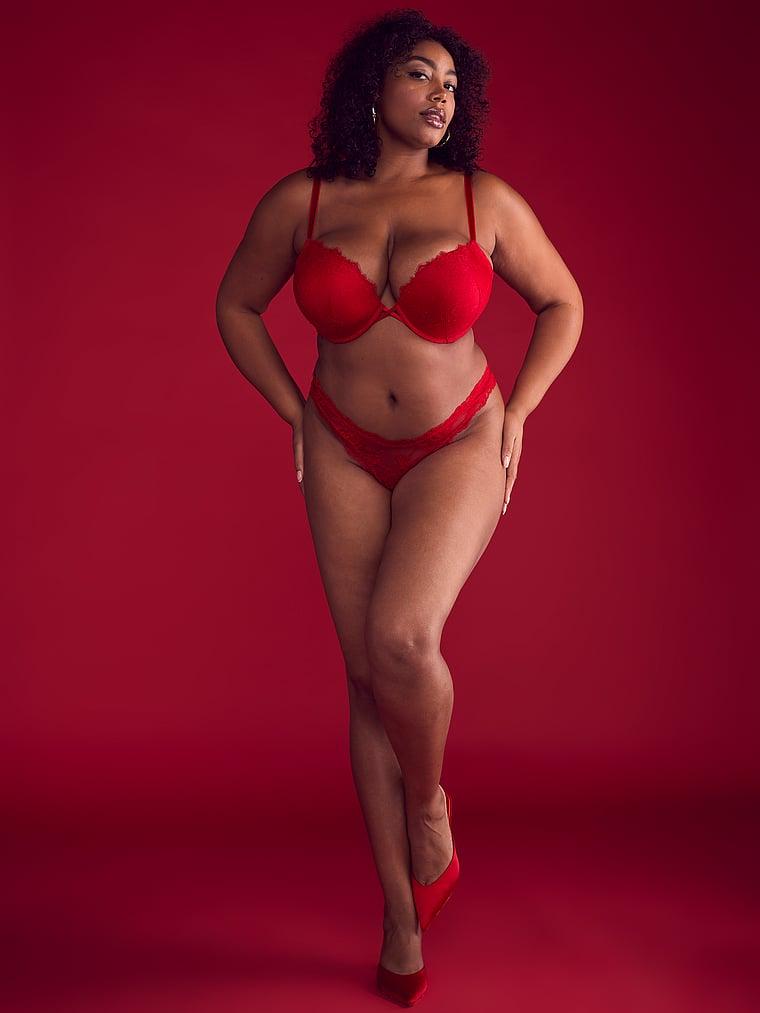 Bombshell Add-2-Cups Rose Lace Push-Up Bra Product Image