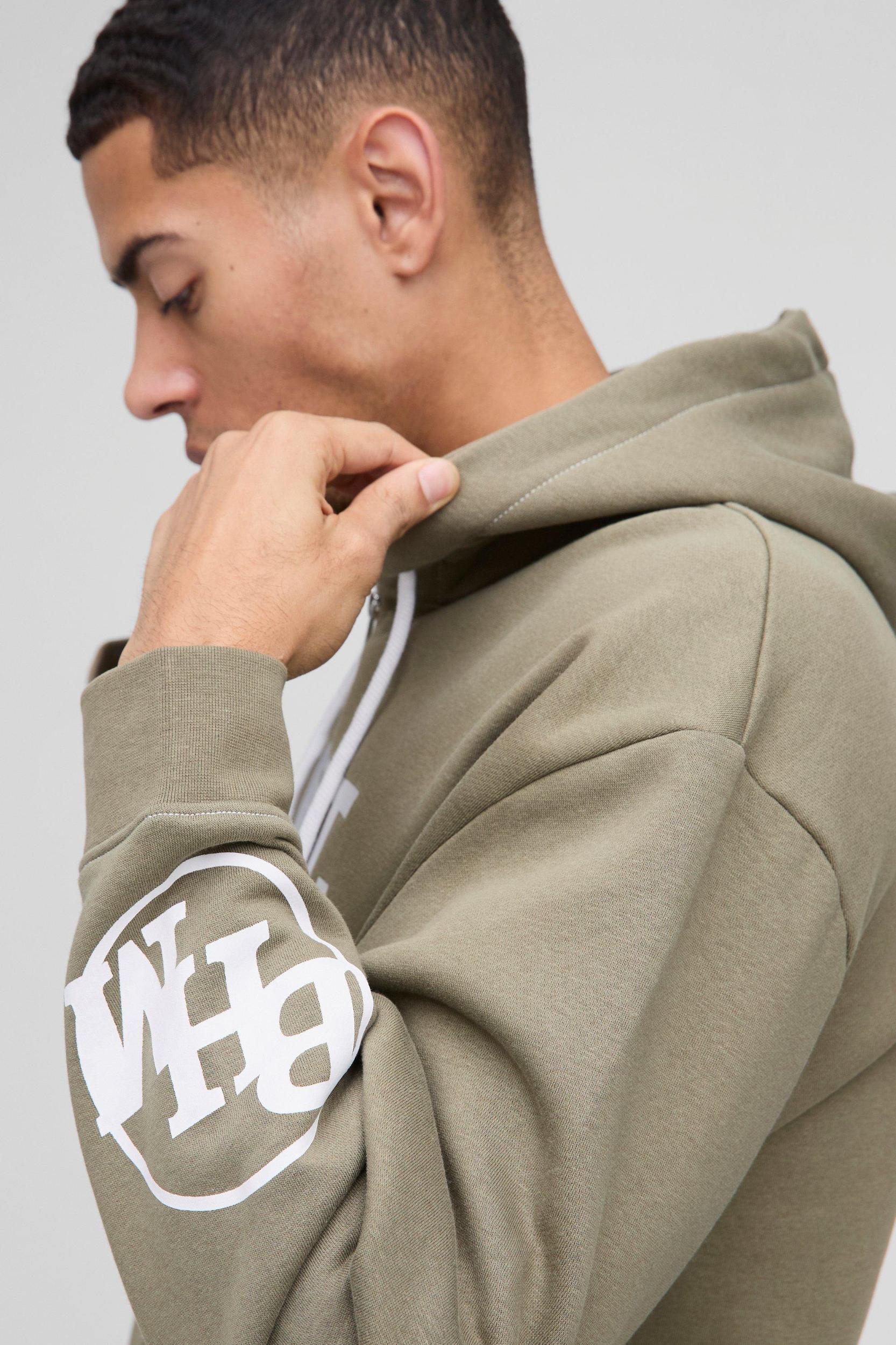 Oversized Dept Homme Rope Drawcord Hoodie | boohooMAN USA Product Image