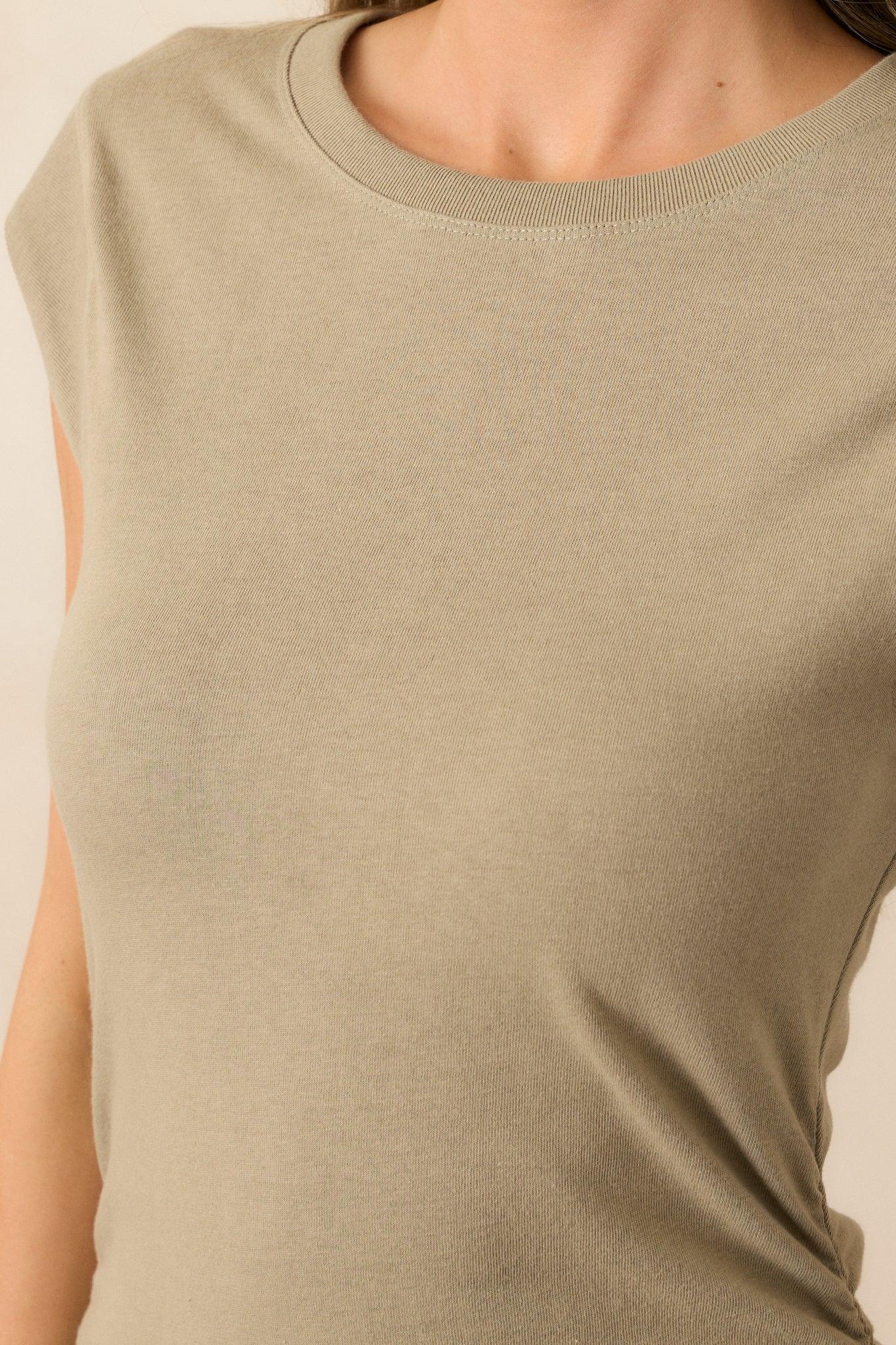 Z Supply Dusty Palm Green Camino Mini Dress Product Image