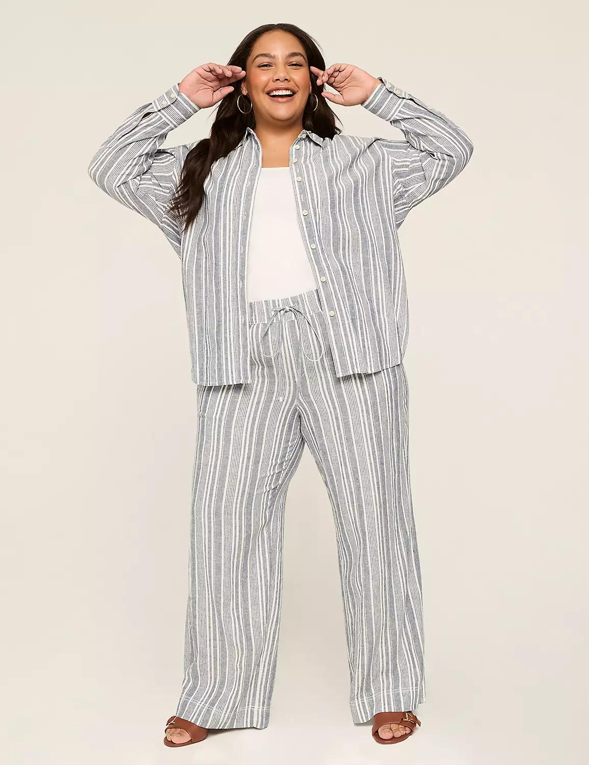 Linen Wide Leg Pant - New Sandal Length Product Image