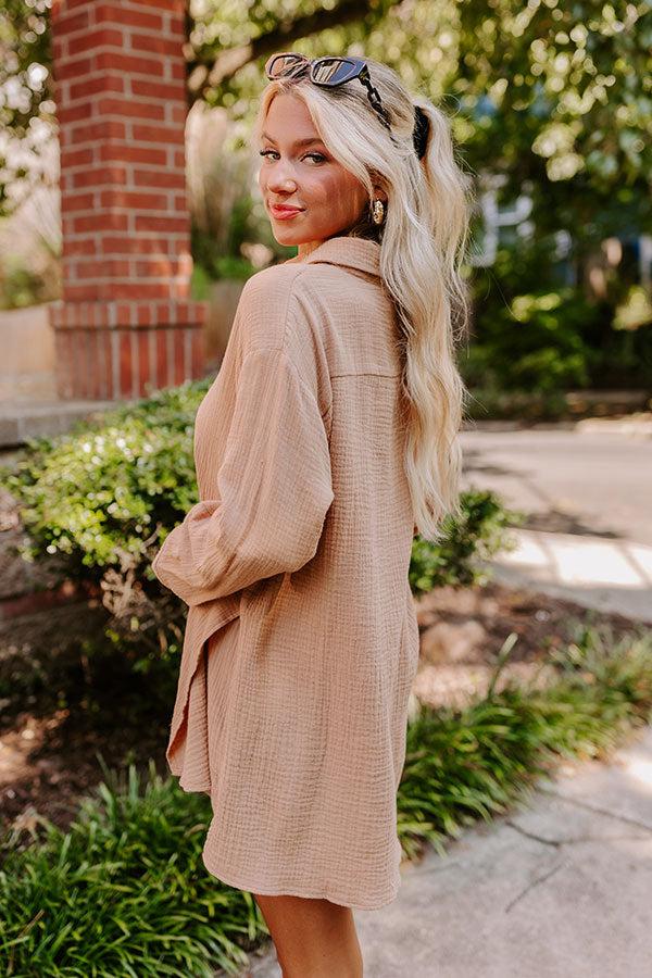 Breezy Chic Romper in Iced Mocha Product Image