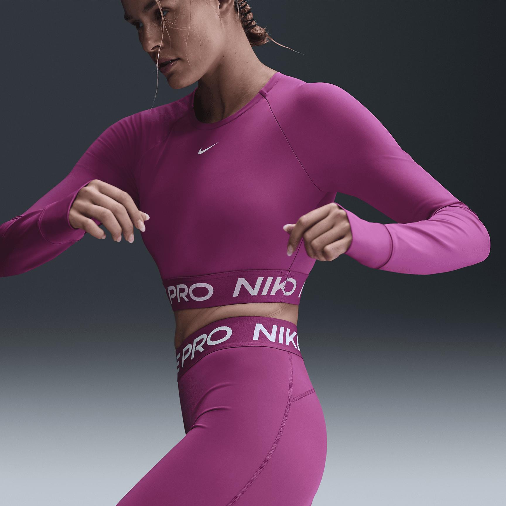 Nike Pro Women's Dri-FIT Cropped Long-Sleeve Top Product Image