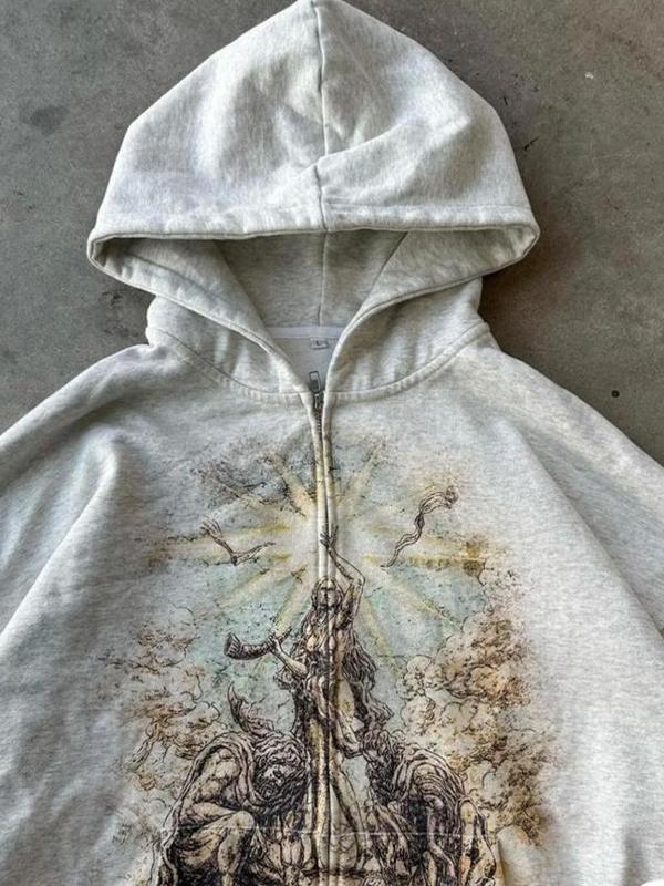 Men's Retro Oversized Hoodie Product Image