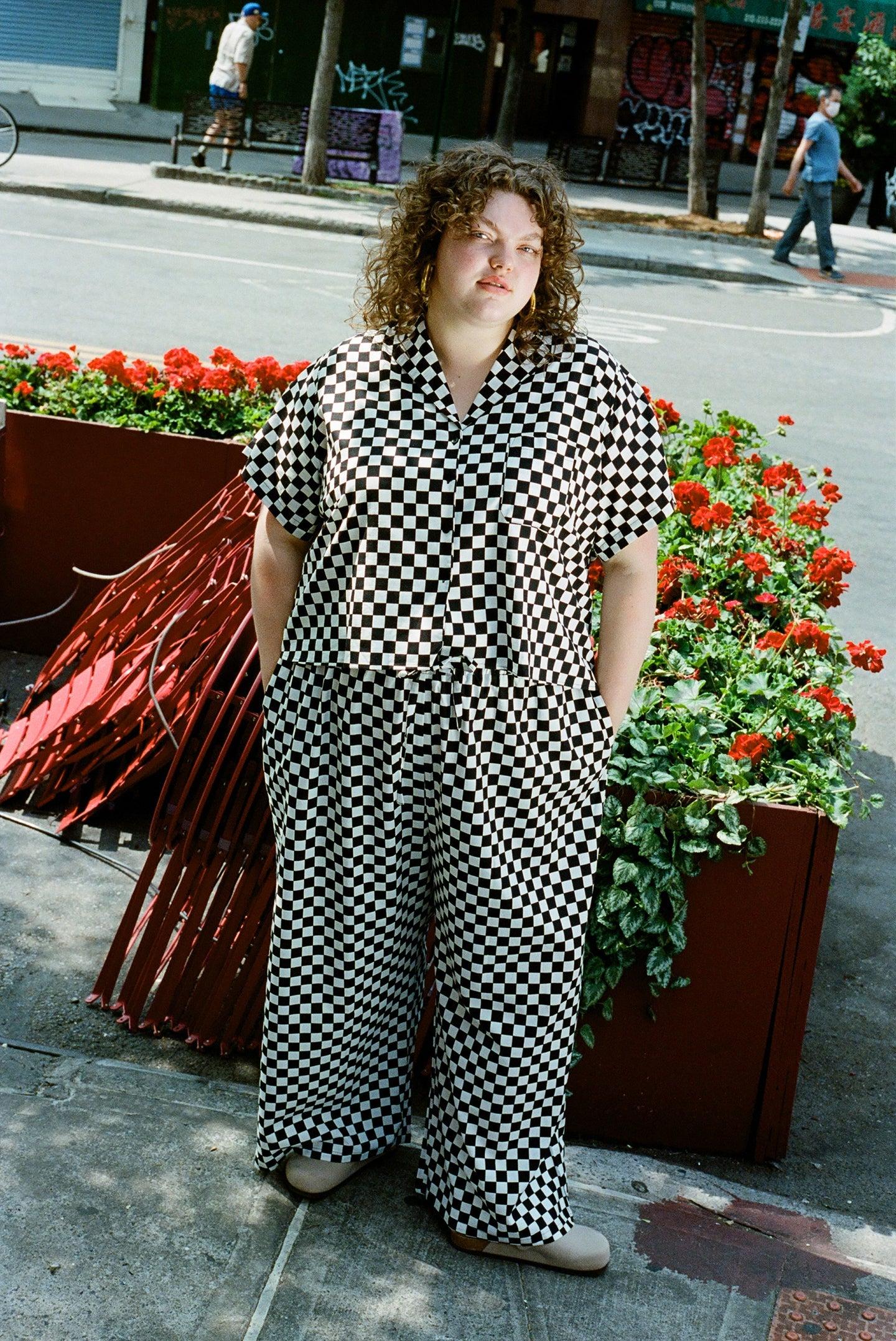 Archive | Lounge Top - Black Check Product Image