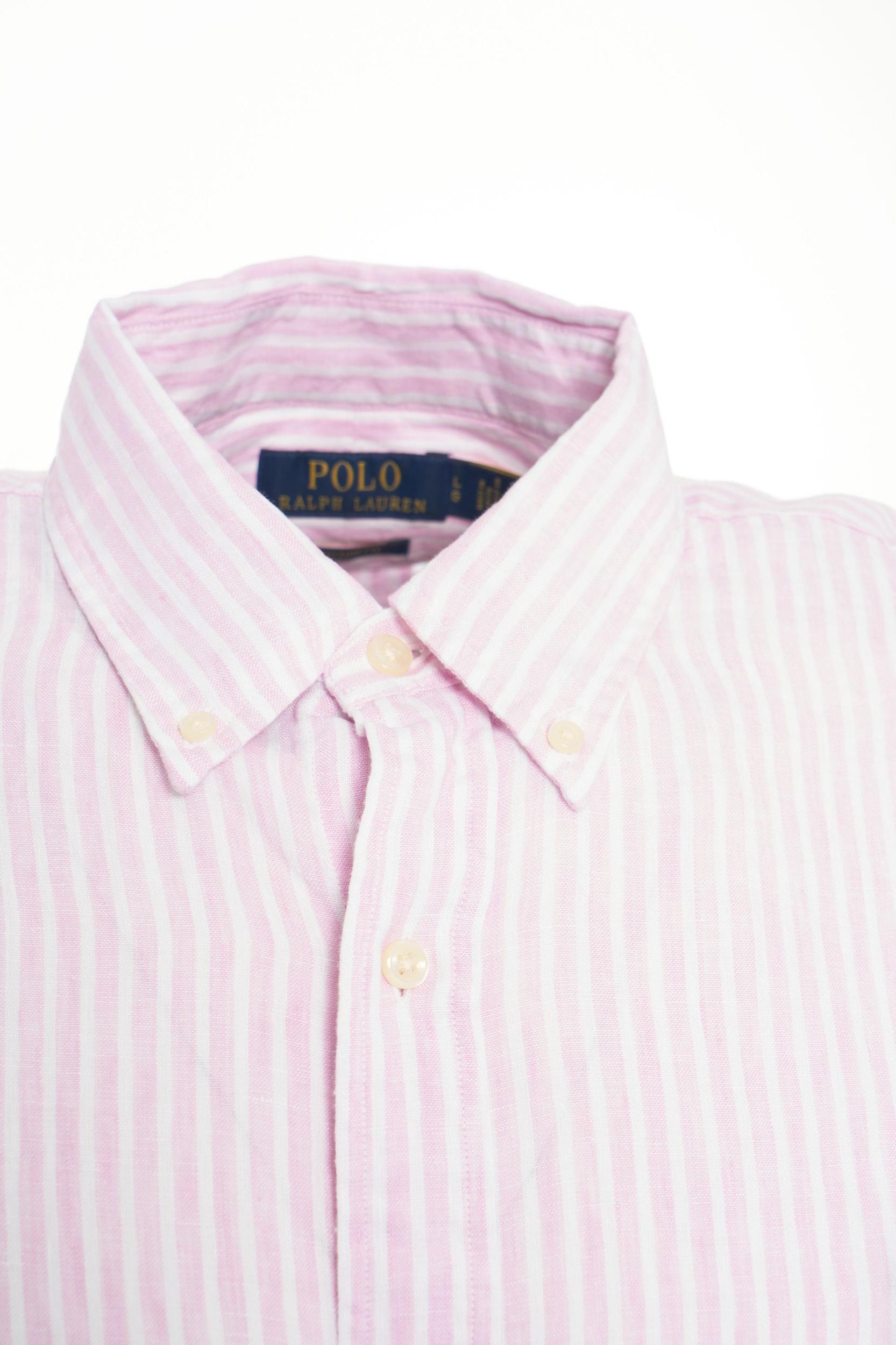 Striped shirt with logo embroidery Product Image