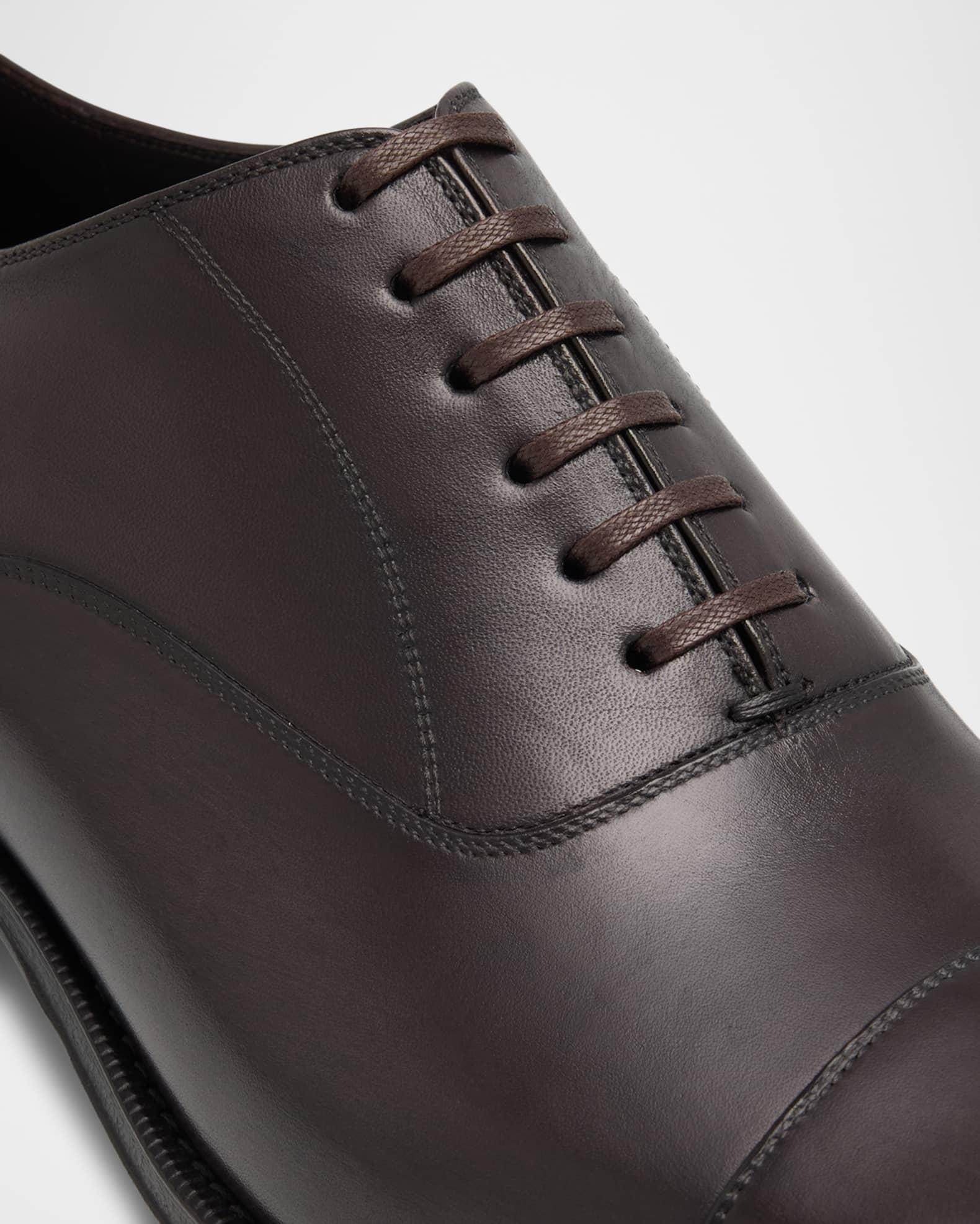 Men's Claydon Burnished Leather Derby Shoes Product Image