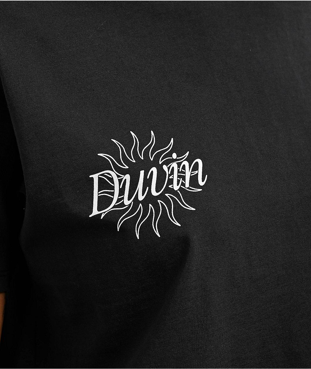 Duvin Skinny Dippin Black Crop T-Shirt Product Image