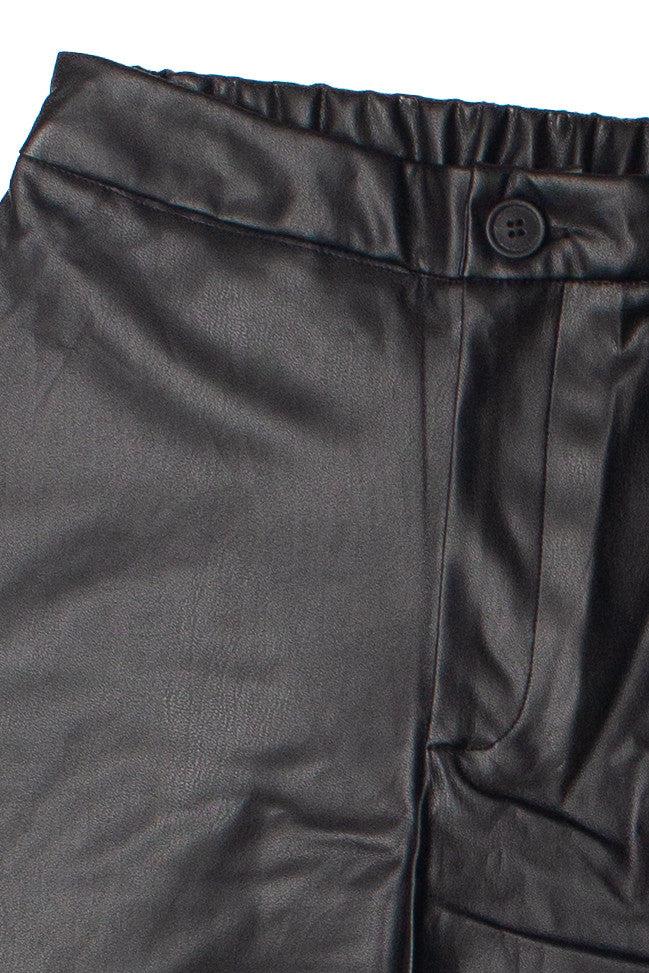 Wide Leg Pleather Pants Product Image