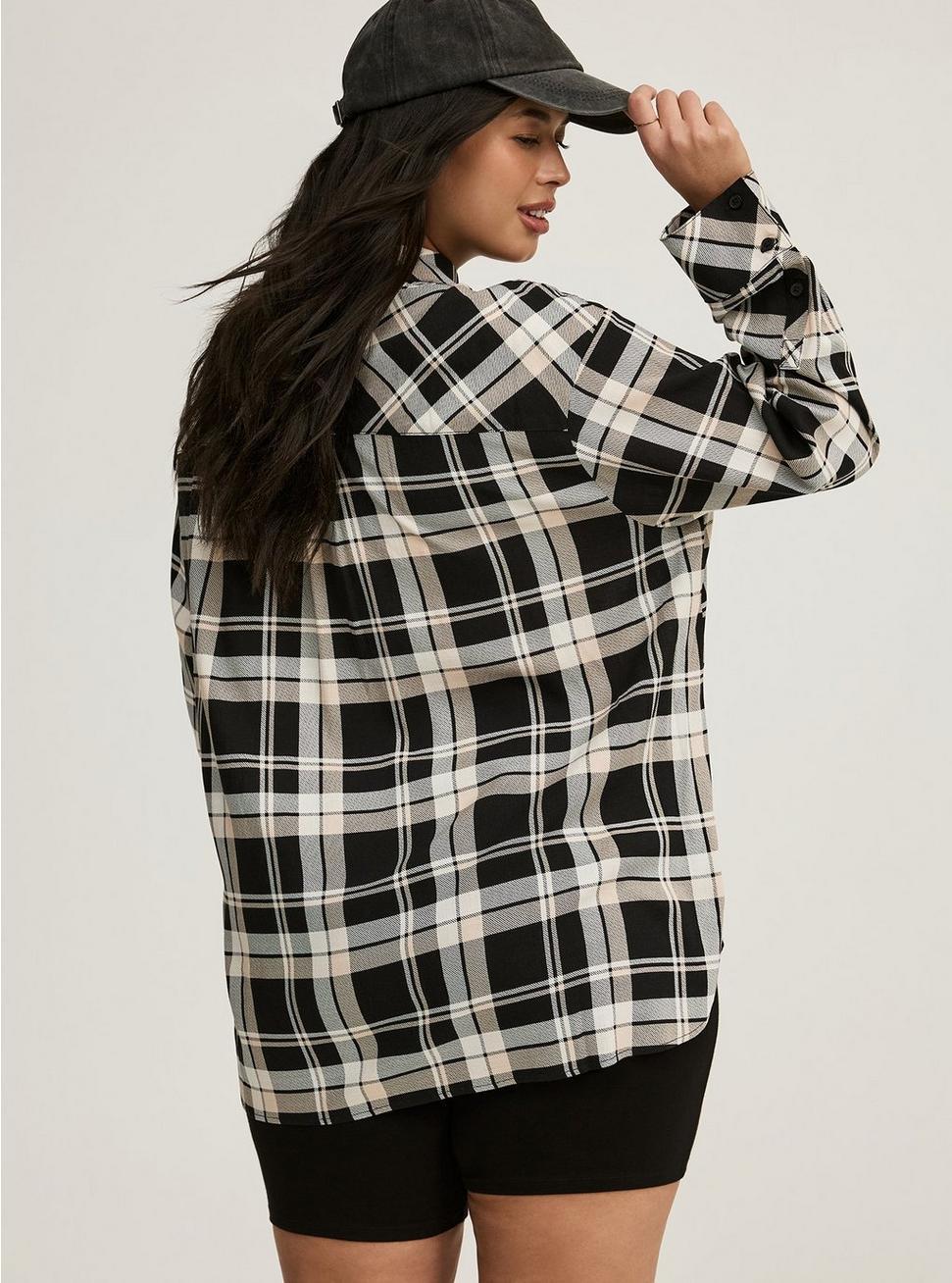 Drop Shoulder Button-Front Shirt Product Image