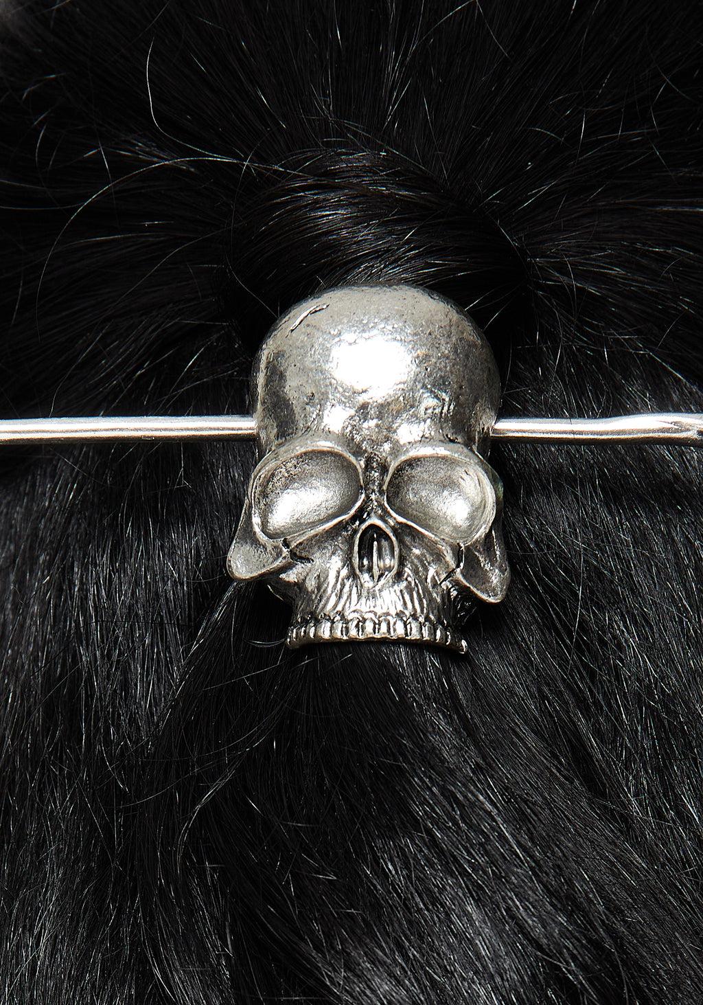 Skull Hair Slide with Pin Product Image