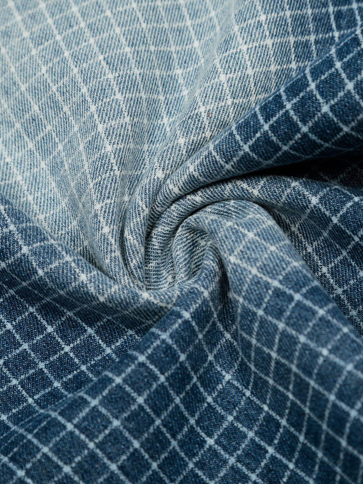 Aelfric Eden Vintage Plaid Washed Longline Jorts Product Image