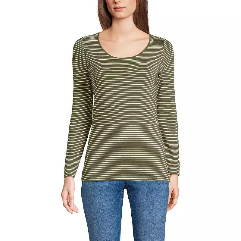 Petite Lands' End Jersey Scoopneck T-Shirt, Women's,  Product Image