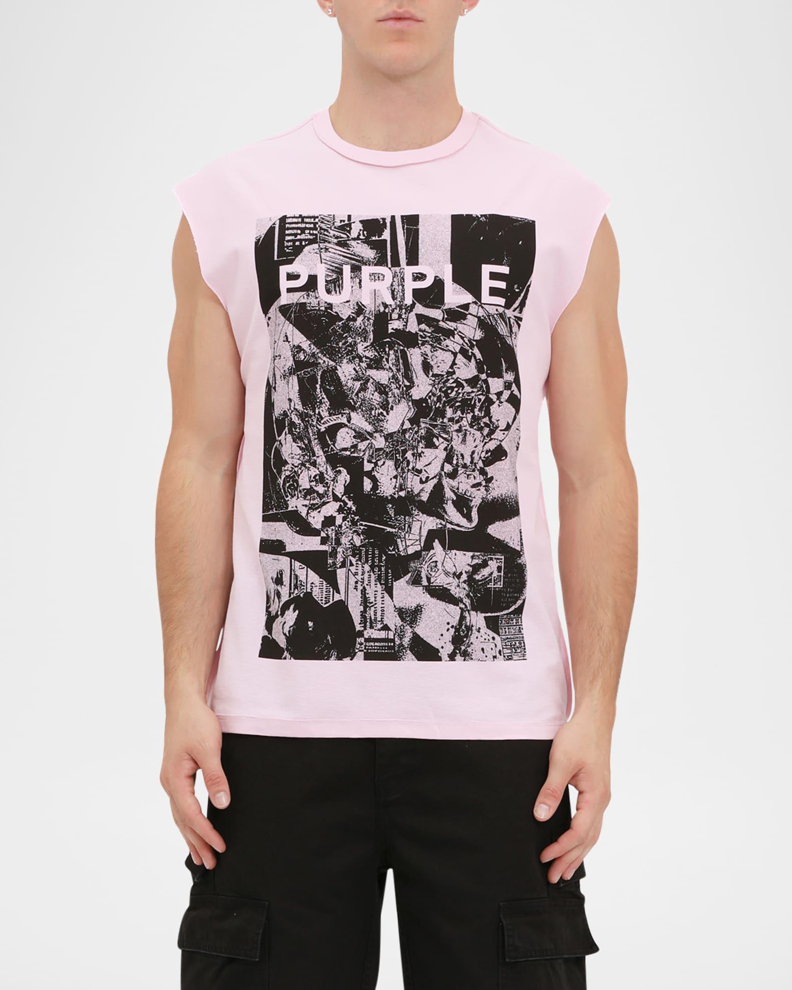 Men's Sleeveless Graphic Print Top  Product Image