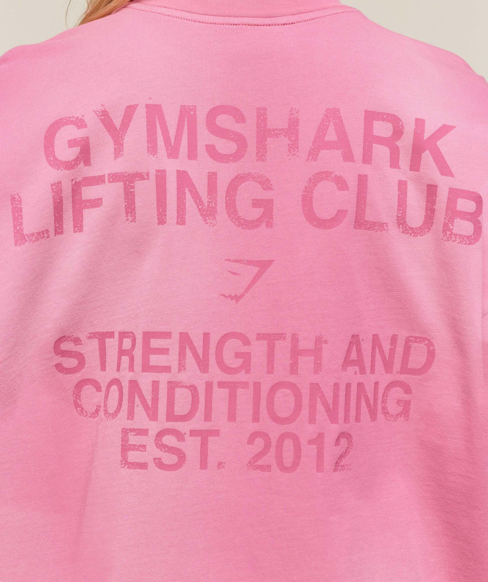 Gymshark Summer Tie-Dye Graphic Oversized T-Shirt - Sunset Pink/Wash Female Product Image